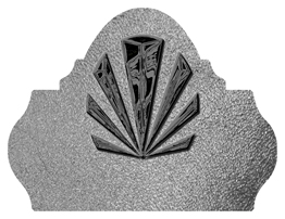 DARAY L 602 BK SH SL Black Sunburst Shimmer Silver Background